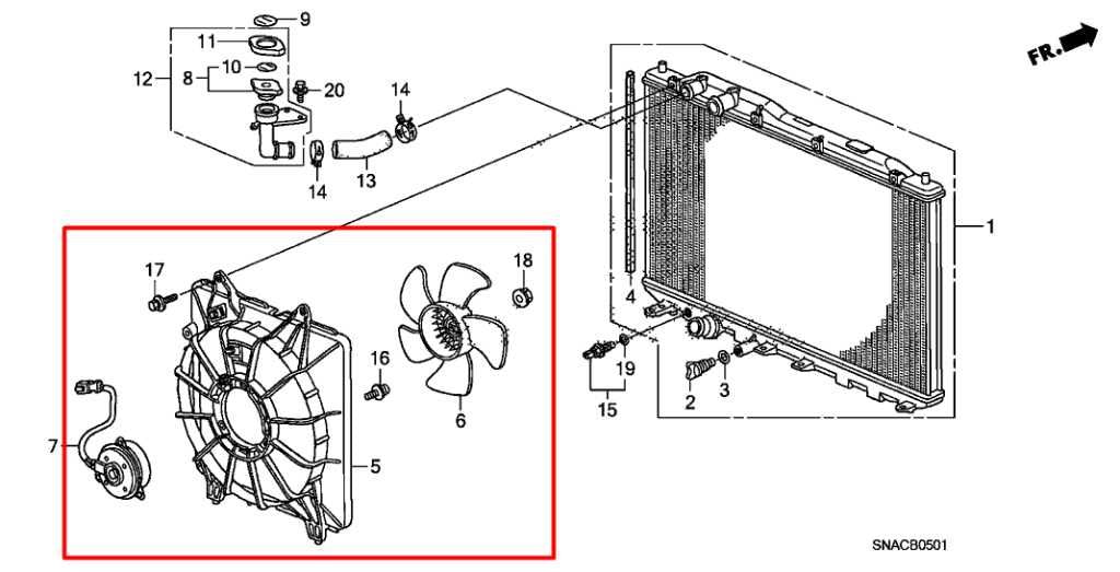06-11 Honda Civic EX 1.8L Left Radiator Cooling Fan Motor Assembly 19015-RNA-A01 - Alshned Auto Parts