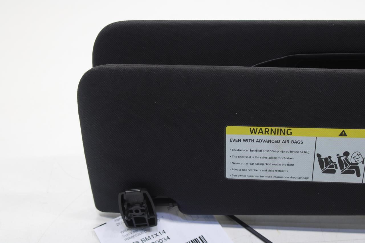 2010-15 BMW 750i xDrive Front RH and LH Side Sun Visor Set w/ Illuminated Mirror - Alshned Auto Parts