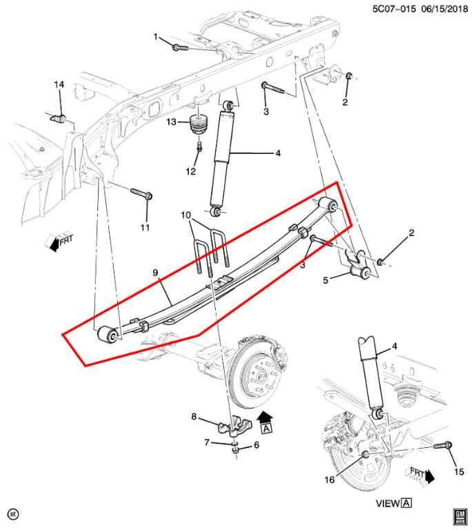 2019-24 Chevrolet Silverado LT-L 2.7L 4WD Rear Passenger Right Side Leaf Spring - Alshned Auto Parts