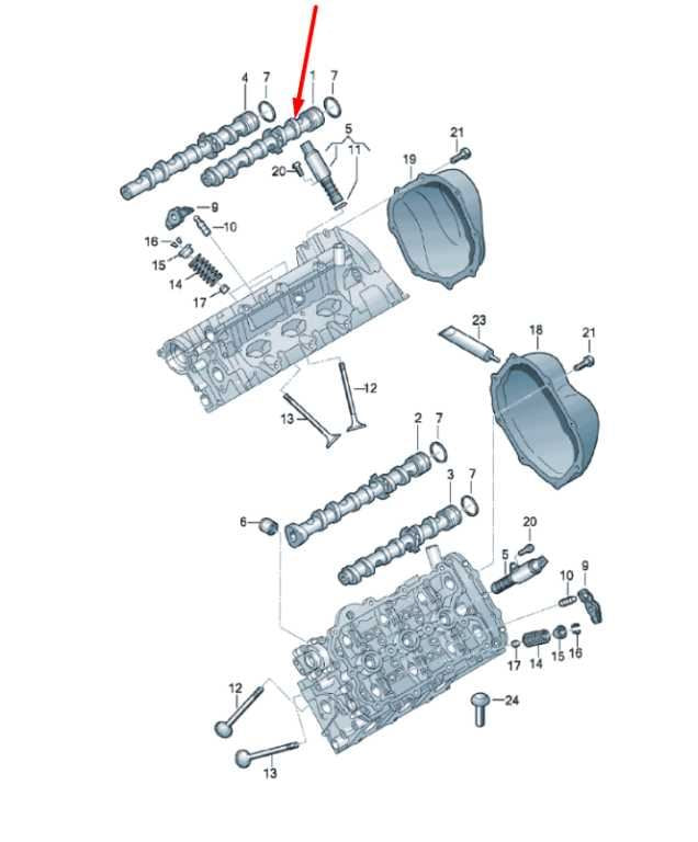 2012-2015 Audi A7 Premium 3.0L Right Side Engine Intake Camshaft 06E109101BG OEM1