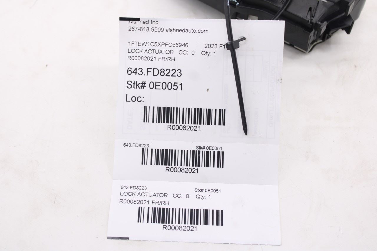 2021-2026 Ford F150 XLT Supercrew Front Right Side Door Lock Latch Actuator9