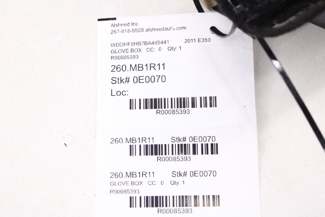 10-12 Mercedes-Benz E350 Luxury 4Matic Glove Box Storage Compartment 212680009112