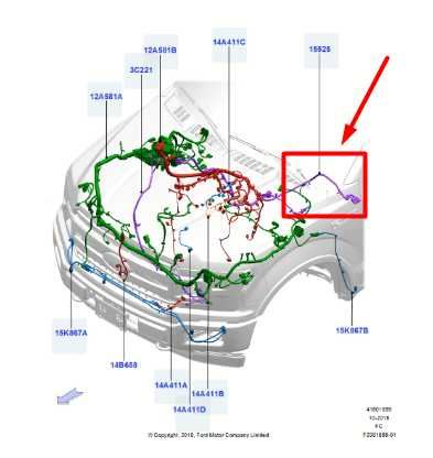 2019 Ford F150 3.5L 4x4 Transmission Transfer Case Wire Harness KL3T-15525-HD - Alshned Auto Parts