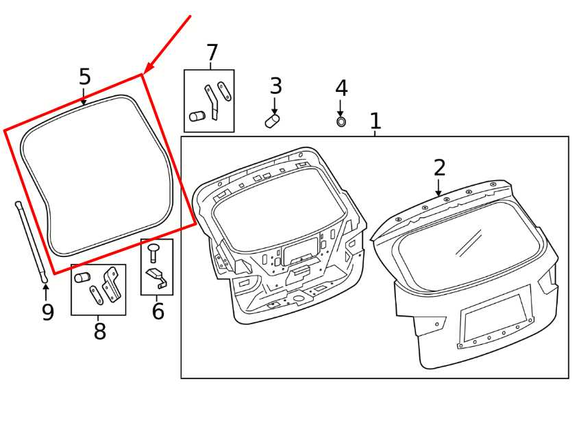 2019-2020 Nissan Pathfinder SV Liftgate Tailgate Weatherstrip Seal 90832-3KA1B - Alshned Auto Parts