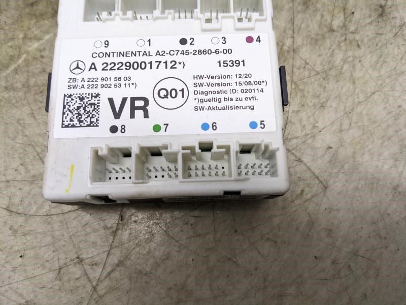 2016 Mercedes-Benz C300 Front Right Door Control Module 222-900-17-12 OEM - Alshned Auto Parts