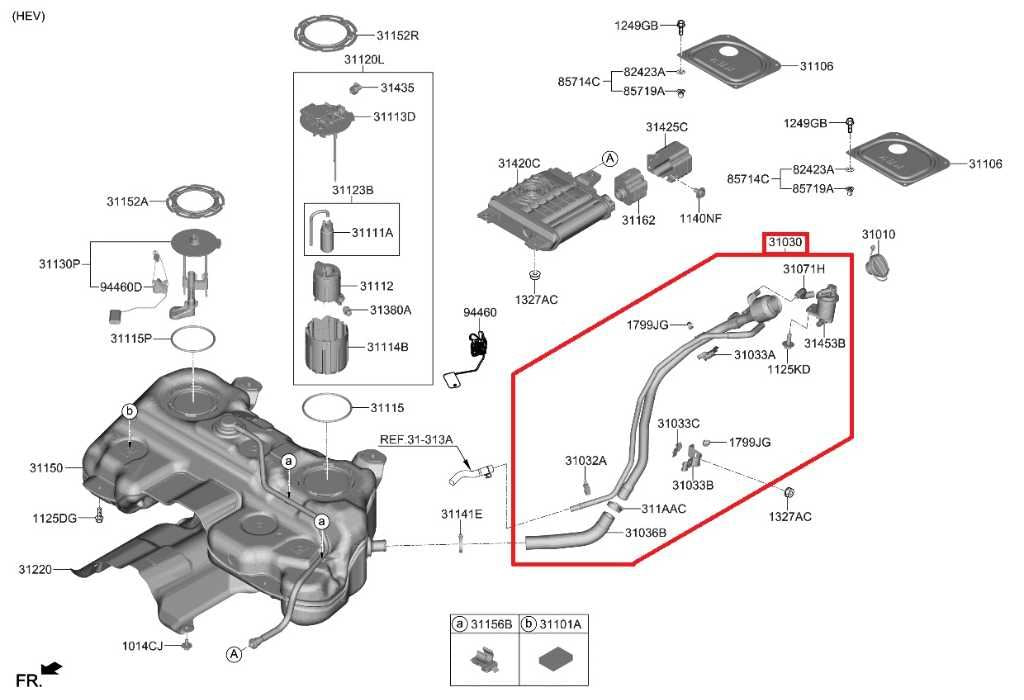2023-2025 Kia Sportage Hybrid EX 1.6L Fuel Filler Neck Hose Tube Pipe 31030CH800 - Alshned Auto Parts
