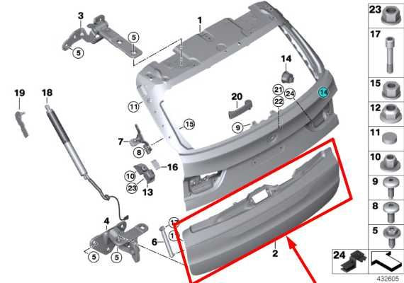 2014-2018 BMW X5 xDrive35i Rear Tailgate Trunk Lid Lower Shell Panel 41007378123 - Alshned Auto Parts