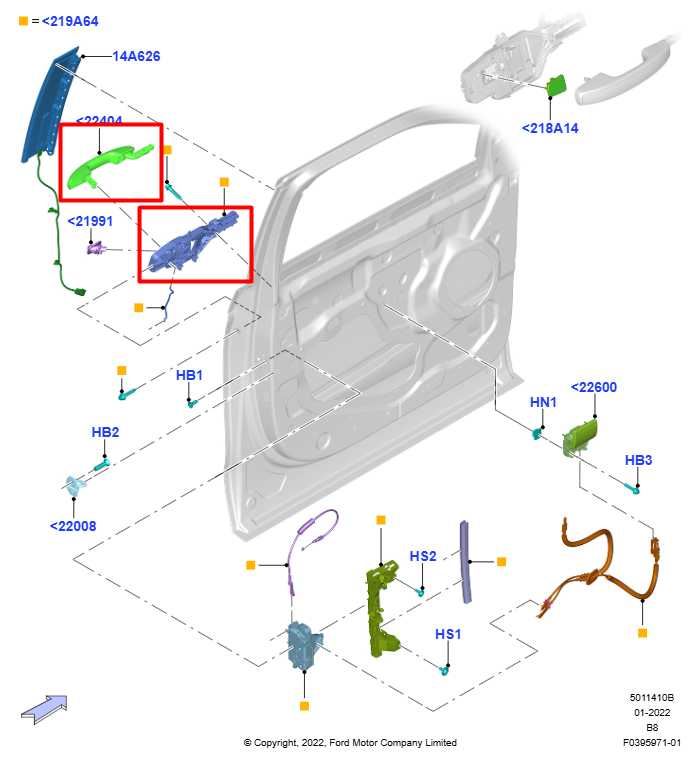 18-24 Ford Expedition MAX XLT 3.5L Front Passenger RH Side Door Exterior Handle - Alshned Auto Parts