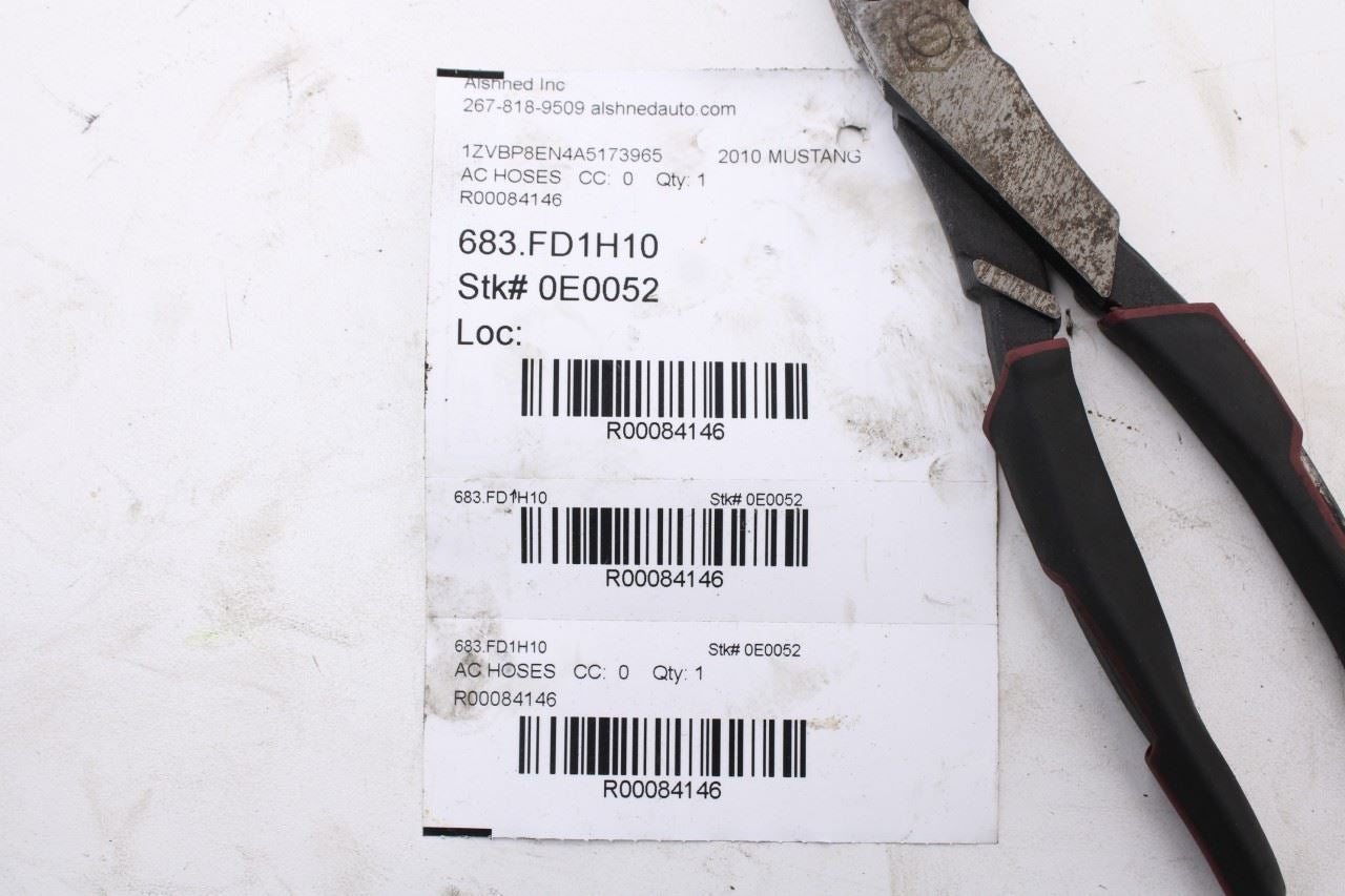 2010 Ford Mustang Conv V6 4.0L AC Conditioning Suction and Discharge Line Set - Alshned Auto Parts