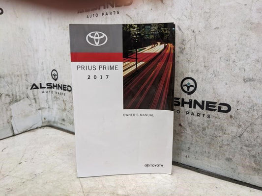 2017 Toyota Prius Prime Owners Manual Set OM47A88U 01999-47A88 OEM - Alshned Auto Parts