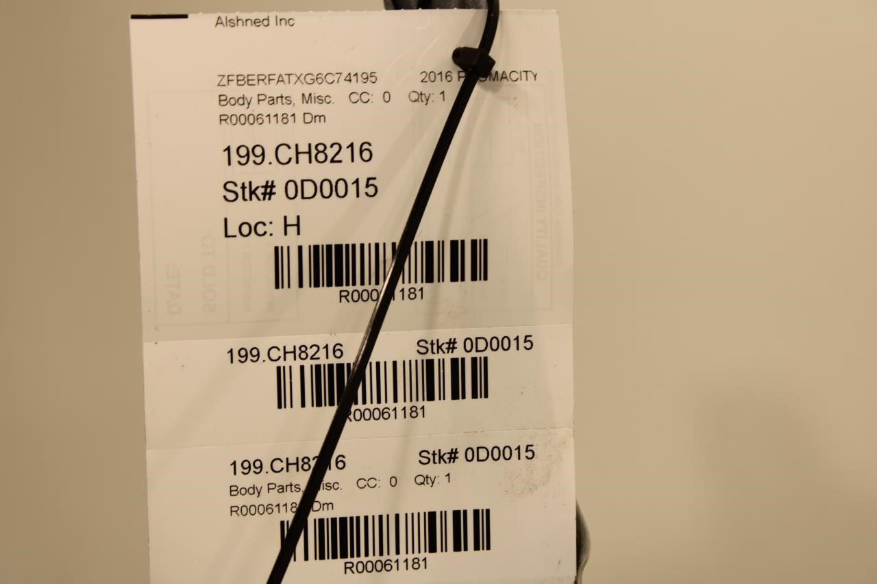 2015-2022 Ram ProMaster City Rear Left Side Sliding Door Track Cover 5YE23TZZAA - Alshned Auto Parts