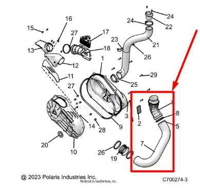 2020-2022 Polaris RZR XP 1000 Air Intake Clutch Duct Hose 5450655 OEM - Alshned Auto Parts