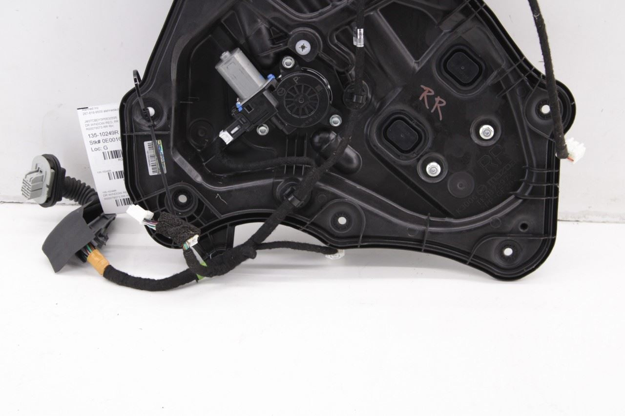 16-23 Mazda CX-9 Grand Touring Rear Right Side Door Window Regulator w/ Carrier - Alshned Auto Parts