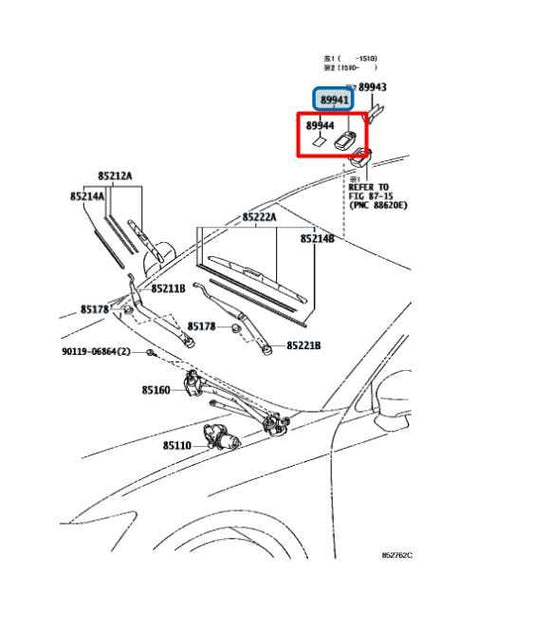 13-16 Lexus GS350 3.5L AWD Front Windshield Glass Rain Water Sensor 89941-30030 - Alshned Auto Parts