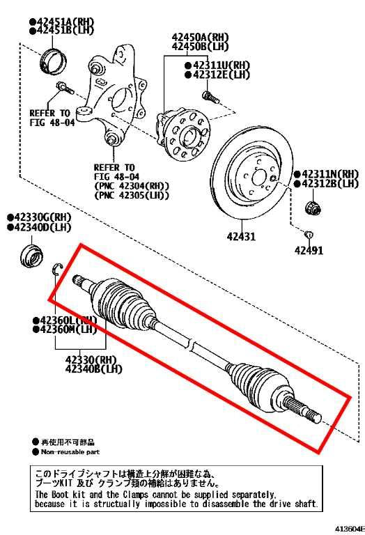 2013-2020 Lexus GS350 AWD Rear Left Side CV Axle Drive Half Shaft 42340-30170 - Alshned Auto Parts