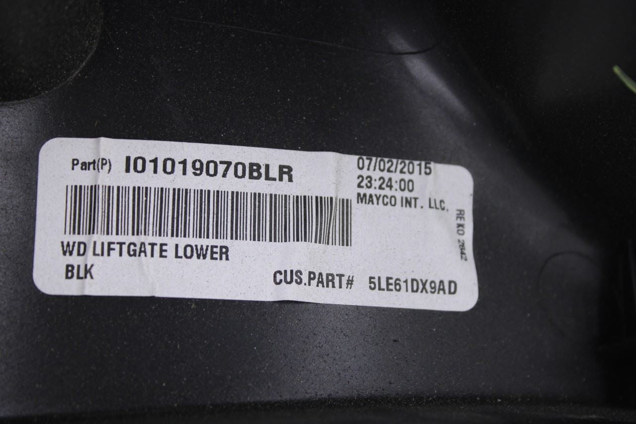 11-26 Dodge Durango SXT Rear Interior Liftgate Lower Trim Cover Panel 5LE61DX9AD13