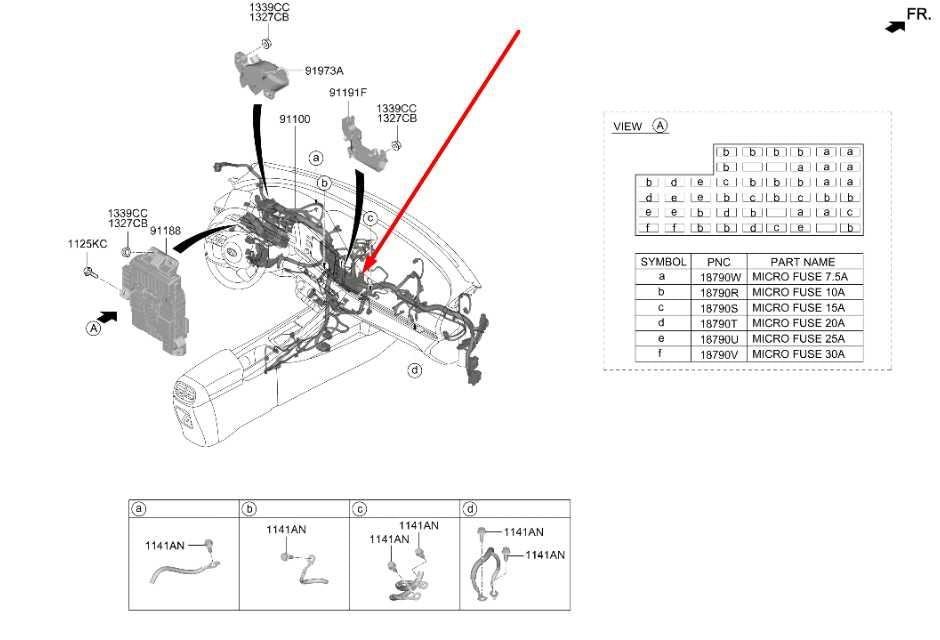2024-26 Hyundai Elantra SE Dash Instrument Panel Wire Harness 91160-AA350 *ReaD*1