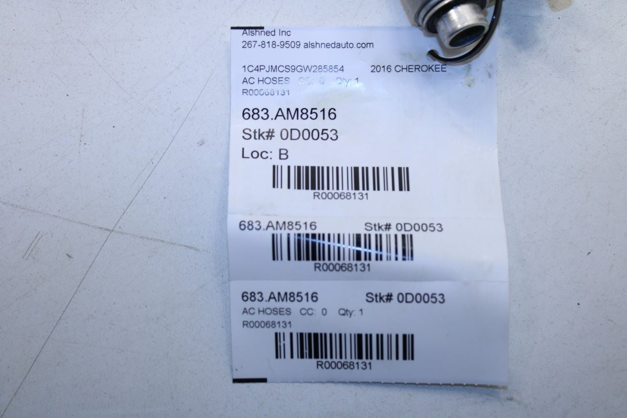 14-18 Jeep Cherokee 3.2L AC Conditioning Suction and Liquid Line Hose 68103257AC - Alshned Auto Parts