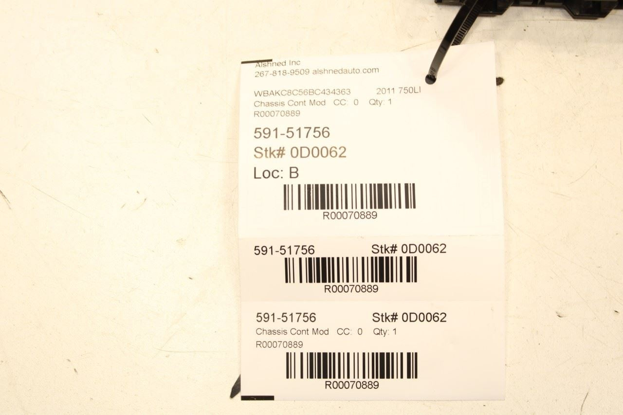 2010-2015 BMW 750LI xDrive Front Right Seat Memory Control Module 6135924856690 - Alshned Auto Parts