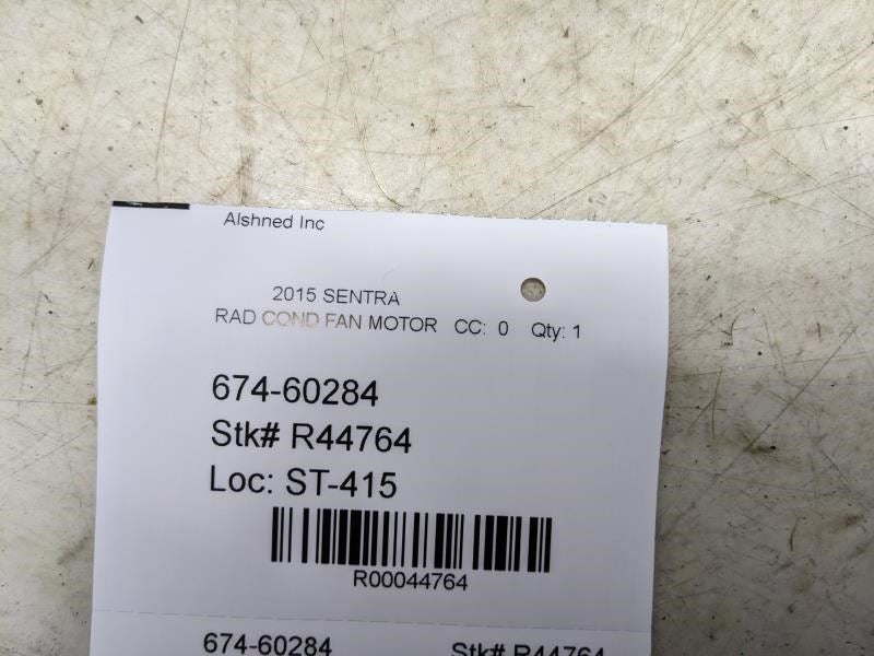 2013-2019 Nissan Sentra Radiator Cooling Fan Motor Assembly 21403-9AM0A OEM - Alshned Auto Parts