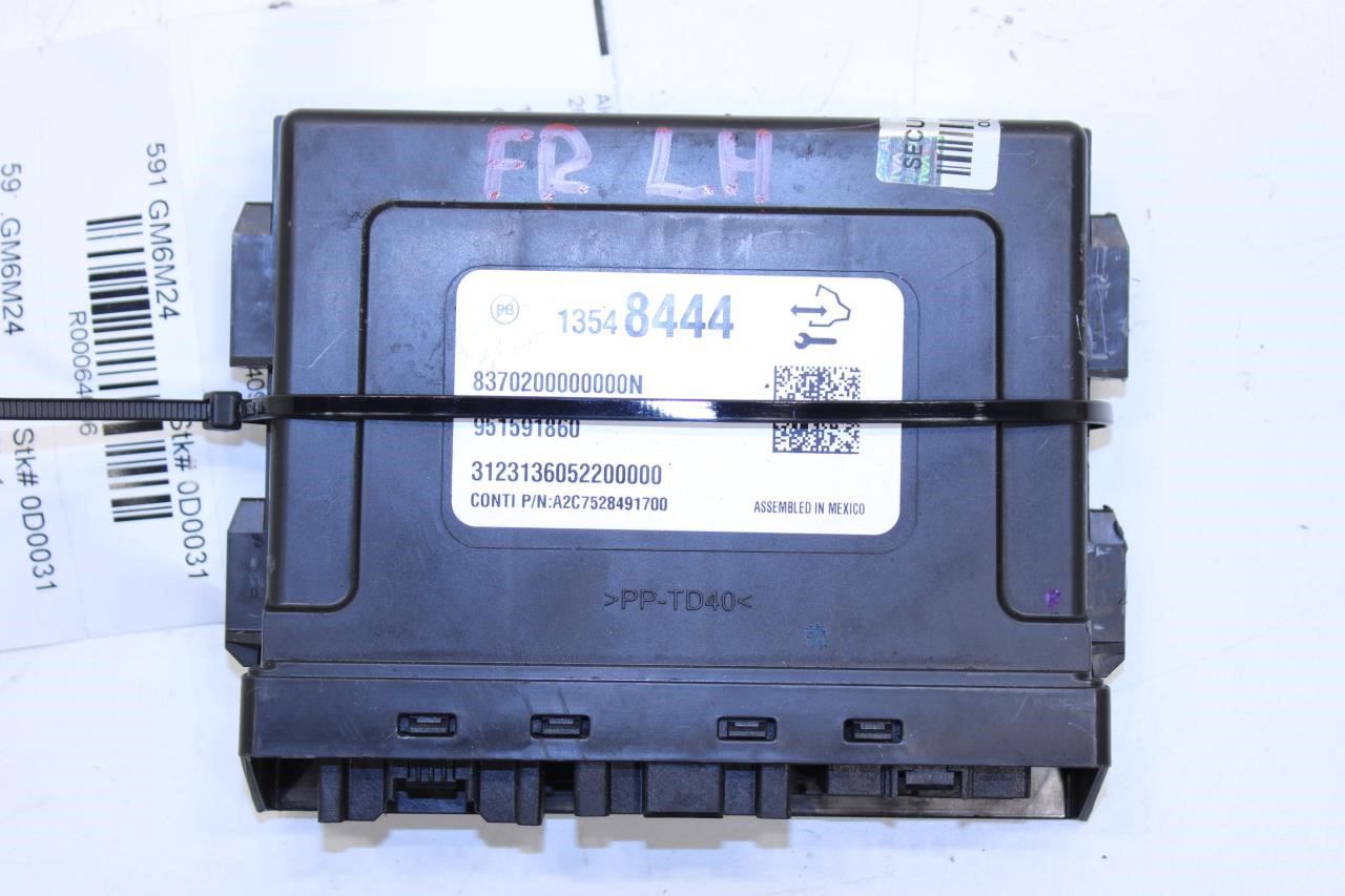 2024-2025 Cadillac XT4 Premium Front Left Seat Memory Control Module 13548444 - Alshned Auto Parts