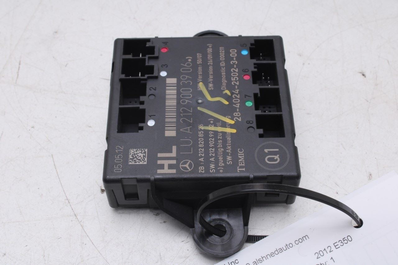 2010-2016 Mercedes-Benz E350 Sport 4MATIC Rear Left Door Control Module - Alshned Auto Parts