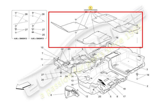 17-21 Maserati Ghibli Front and Rear RH and LH Interior Carpet Floor Mats *ReaD* - Alshned Auto Parts