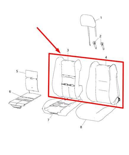 2019-2020 Dodge Durango Front Right Seat Upper Cushion Leather 7AN04DX9AB OEM - Alshned Auto Parts