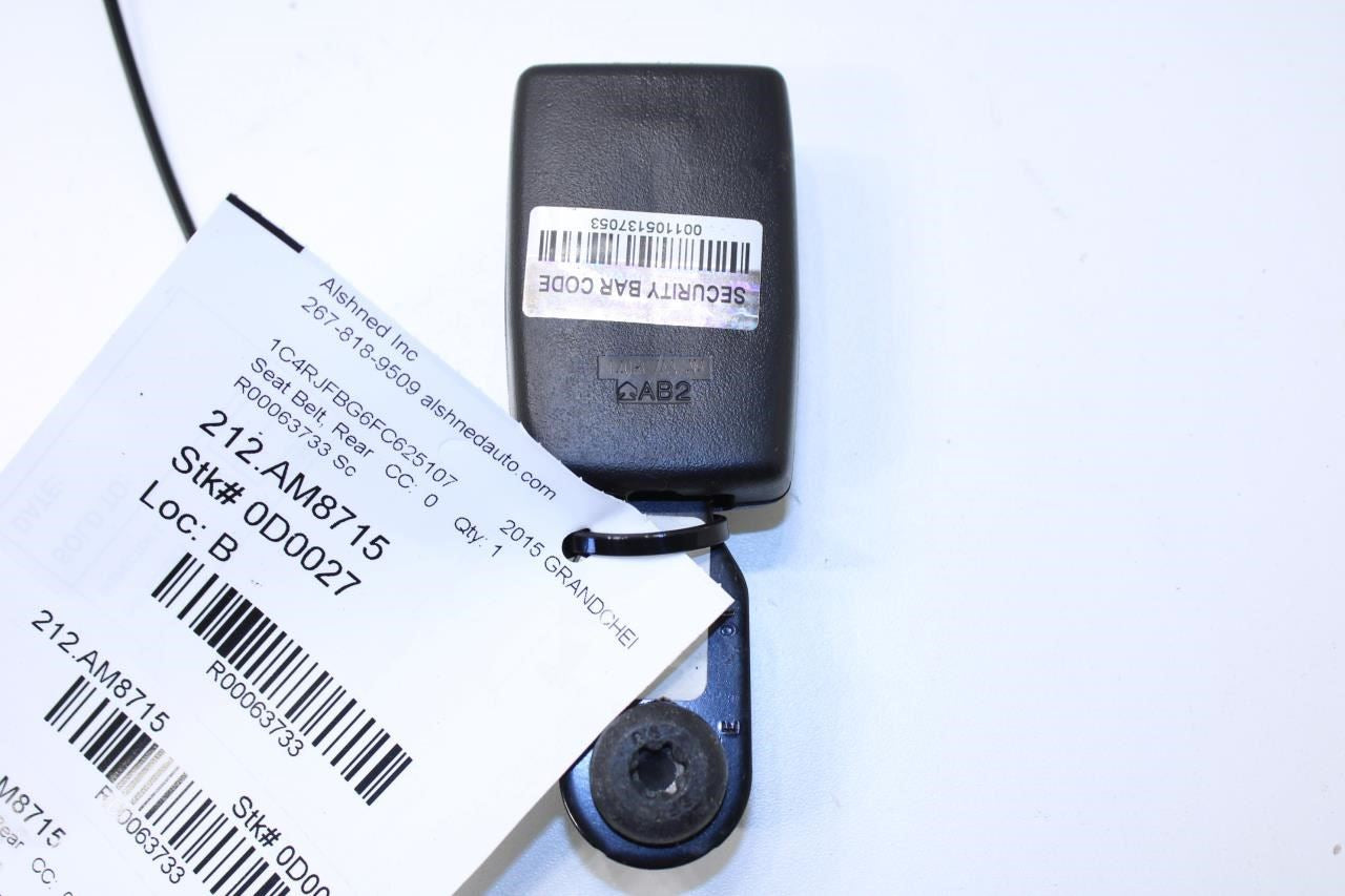 11-18 Jeep Grand Cherokee Rear RH or LH Side 2nd Row Seat Belt Buckle 1LW83DX9AD - Alshned Auto Parts