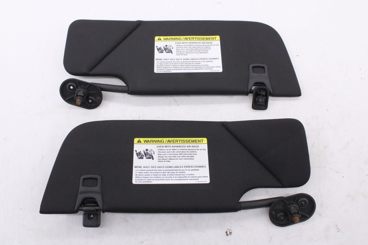 10-11 Ford Mustang Premium Conv V6 Front RH and LH Side Sun Visor Set w/ Mirror - Alshned Auto Parts