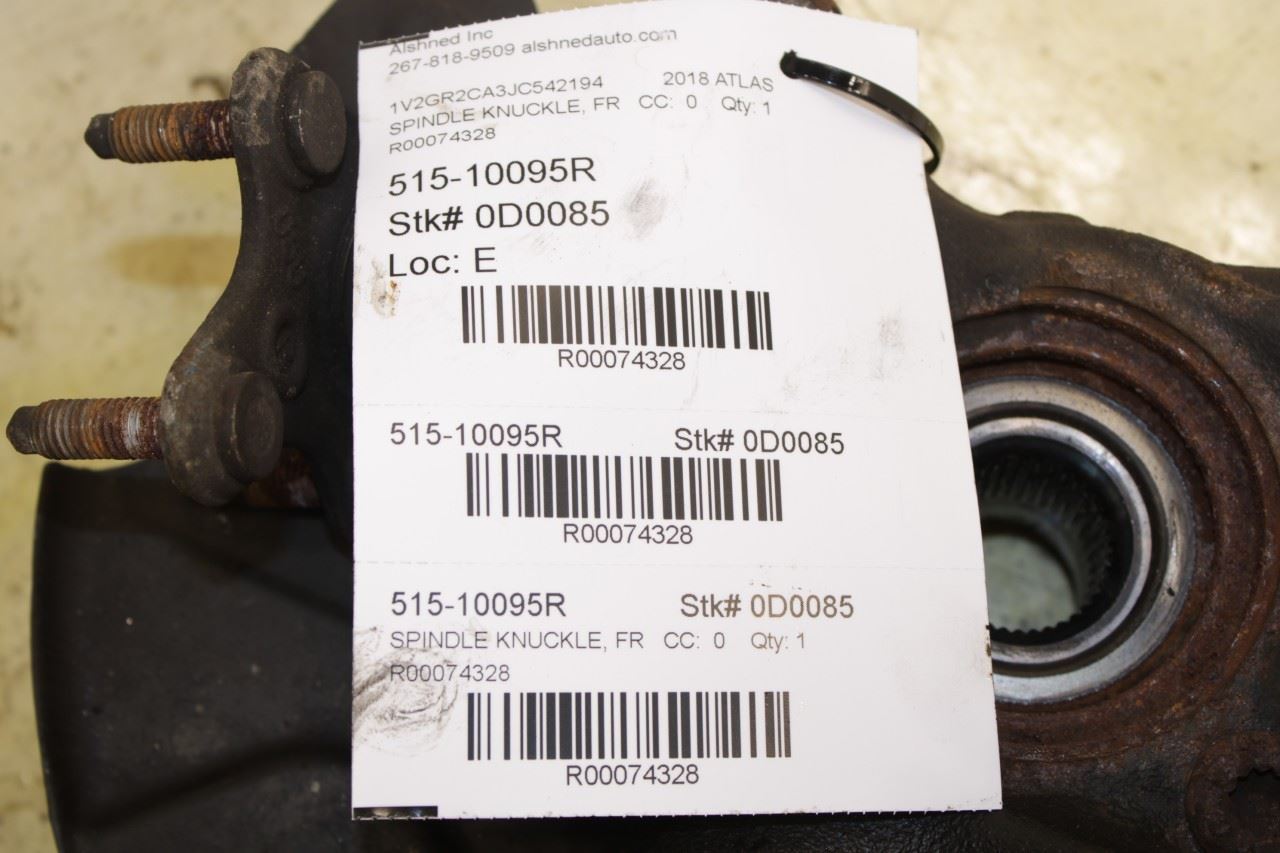 2018-2023 Volkswagen Atlas S Front Right Side Spindle Knuckle Hub 3QF-407-256-E - Alshned Auto Parts