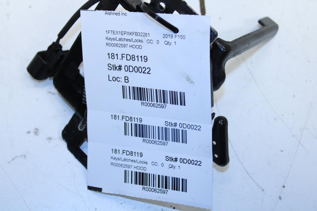 2015-2020 Ford F150 XL 2.7L Front Hood Lock Latch Actuator FL3Z-16700-B OEM - Alshned Auto Parts