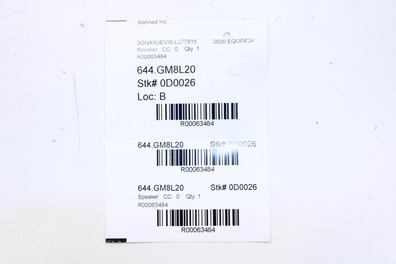 2018-2024 Chevrolet Equinox LT Front Left and Right Door Audio Speakers 84156556 - Alshned Auto Parts