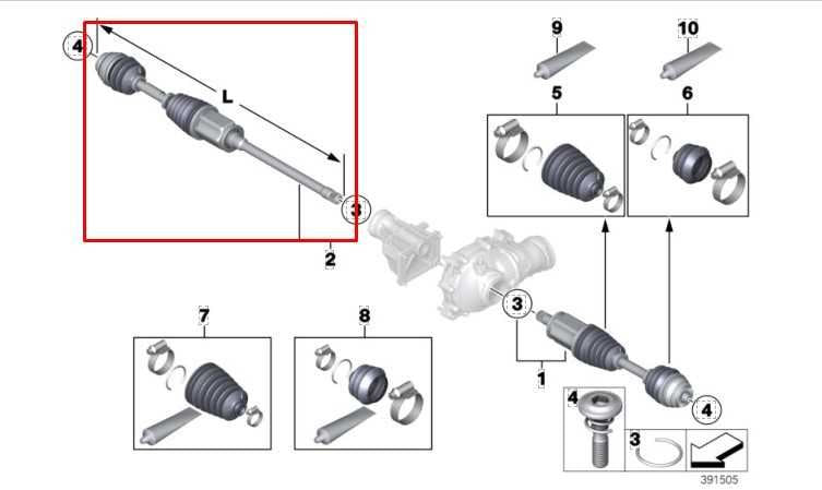 10-15 BMW 750I xDrive AWD Front Right Side CV Axle Drive Half Shaft 31607606026 - Alshned Auto Parts