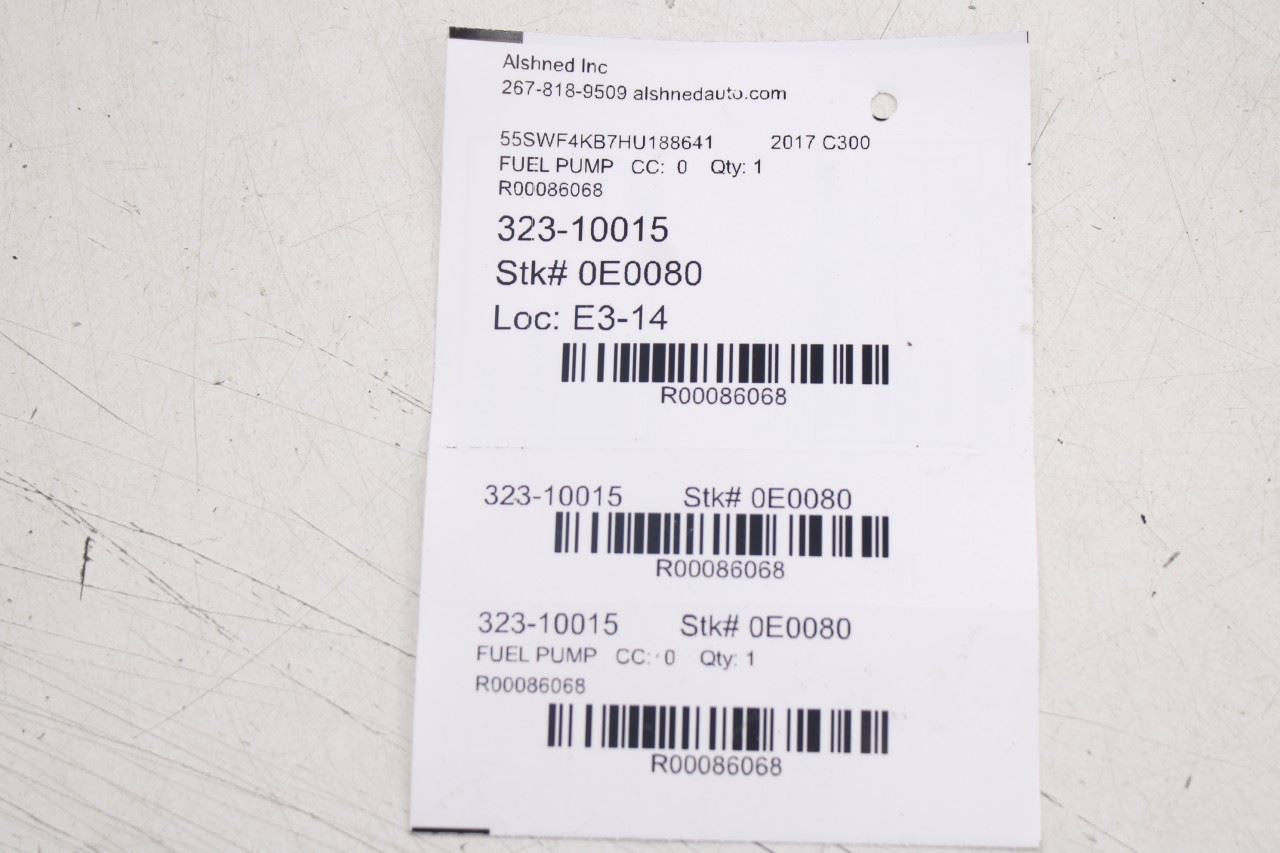 2017-2023 Mercedes-Benz C300 4Matic 2.0L In Tank Fuel Pump Assembly 205470490017