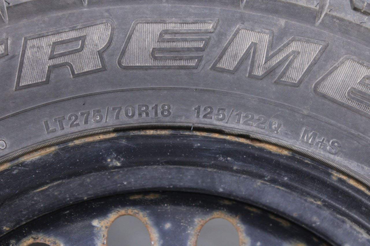 07-19 Chevrolet Silverado 1500 Spare Wheel Tire Mud Claw Extreme MT LT275/70R18 - Alshned Auto Parts