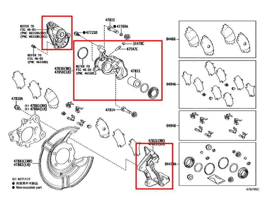 2020-24 Toyota Corolla LE 2.0L FWD Rear Left Side Brake Disc Caliper 47850-023401
