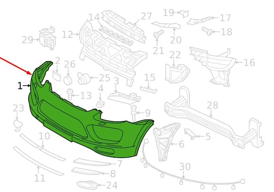 2011-2014 Porsche Cayenne S Front Bumper Cover 95850522131G2L OEM *ReaD*2