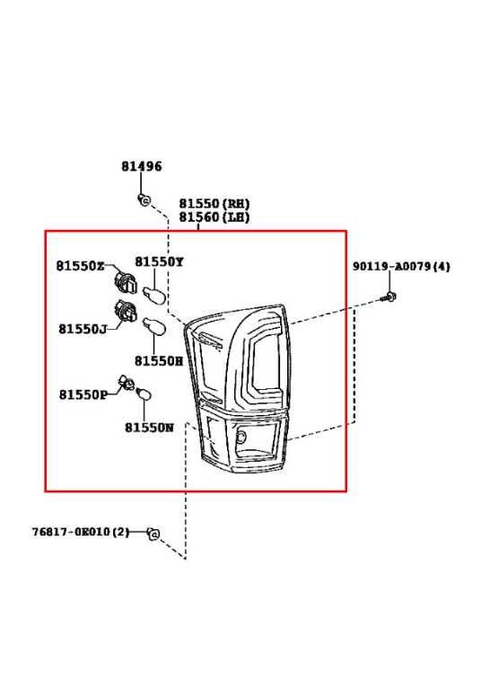 17-23 Toyota Tacoma SR5 Rear Left Driver Side Tail Light Lamp 81560-04181 *ReaD*1