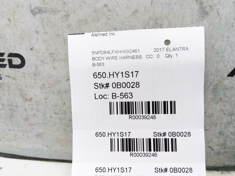 2016-2018 Hyundai Elantra SE Front Right Side Door Wire Harness 91610-F3290 OEM - Alshned Auto Parts