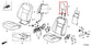 2016-2018 Honda Pilot Front Right or Left Side Seat Headrest 81140-TG7-A01ZA OEM - Alshned Auto Parts