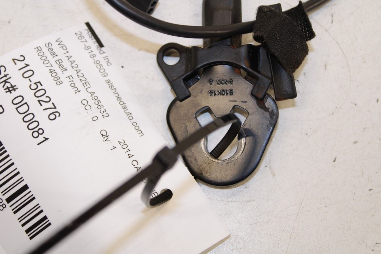 11-18 Porsche Cayenne Platinum 3.6L AWD Front Driver Left Side Seat Belt Buckle - Alshned Auto Parts