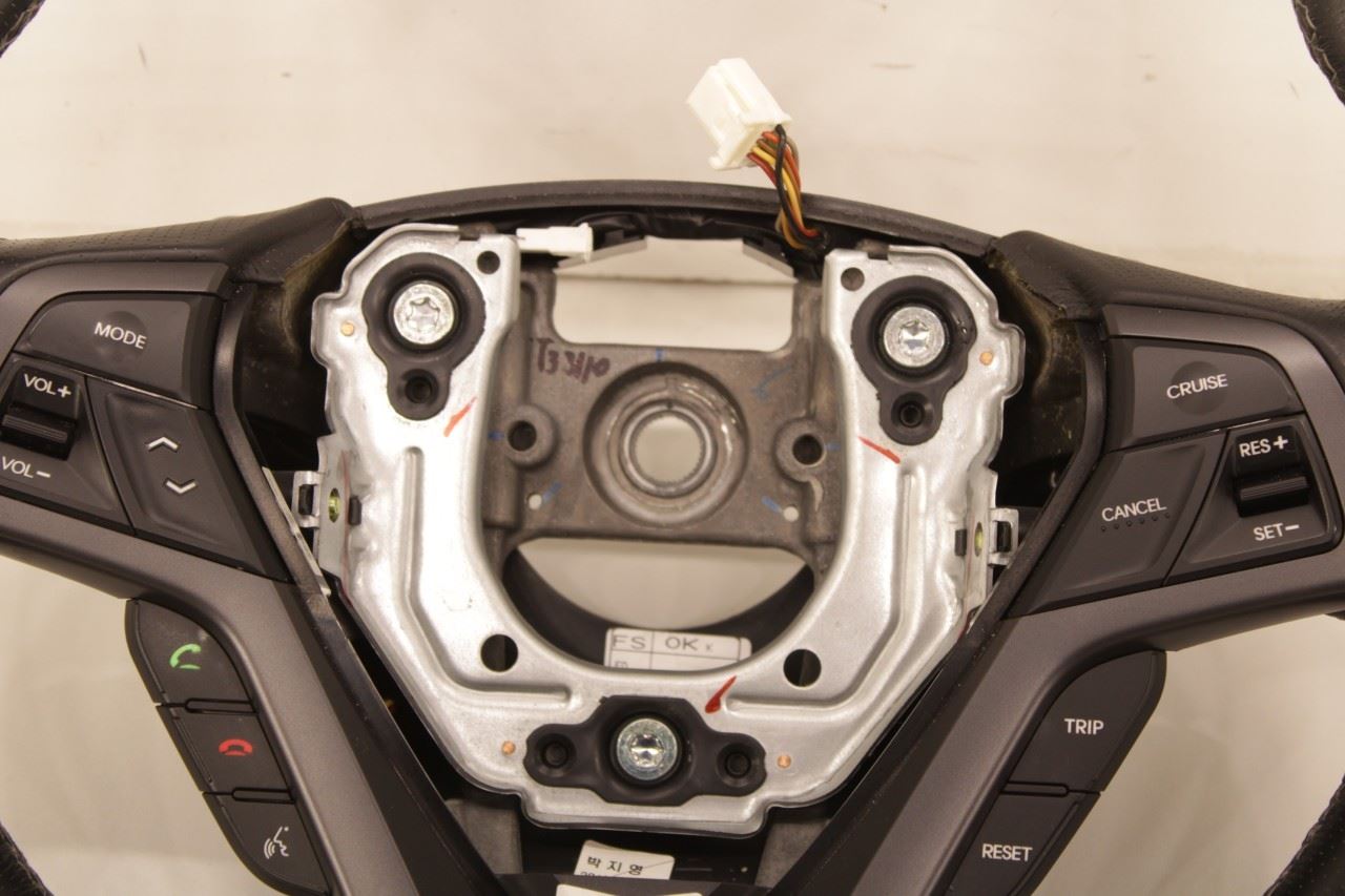 15-17 Hyundai Veloster Turbo 1.6L FWD Steering Wheel Leather w/ Control Buttons - Alshned Auto Parts