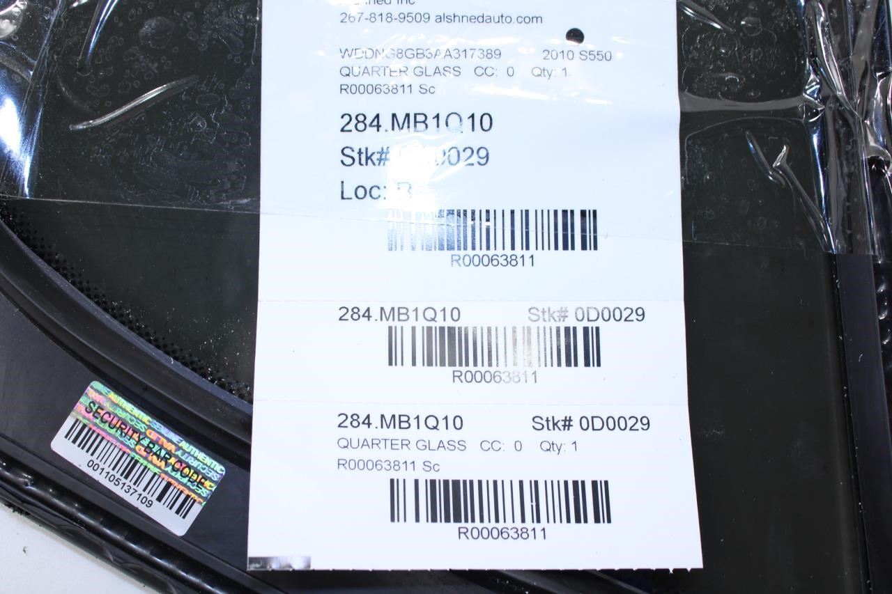 2007-2013 Mercedes-Benz S550 Rear Right Door Quarter Window Glass 221-730-24-20 - Alshned Auto Parts