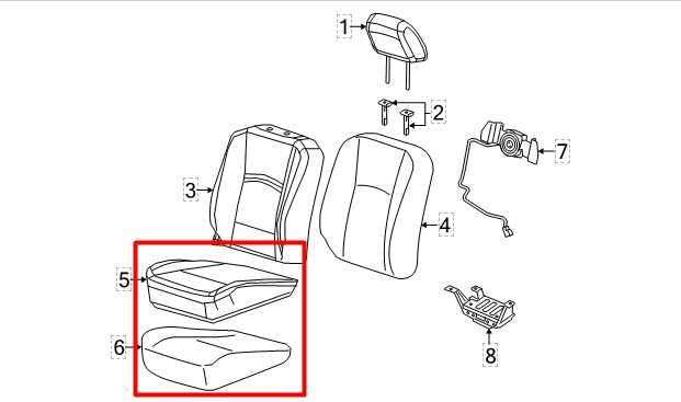 19-24 Ram 2500 Front Right Seat Lower Track Frame w/ Seat Cushion 68433844AA OEM - Alshned Auto Parts