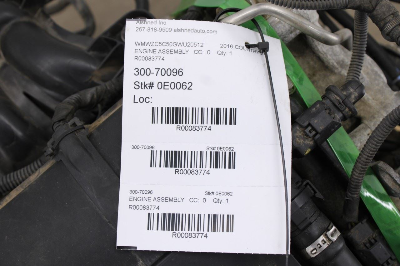 12-16 Mini Countryman Cooper S model ALL4 1.6L AWD Engine Motor 98K 110023483289
