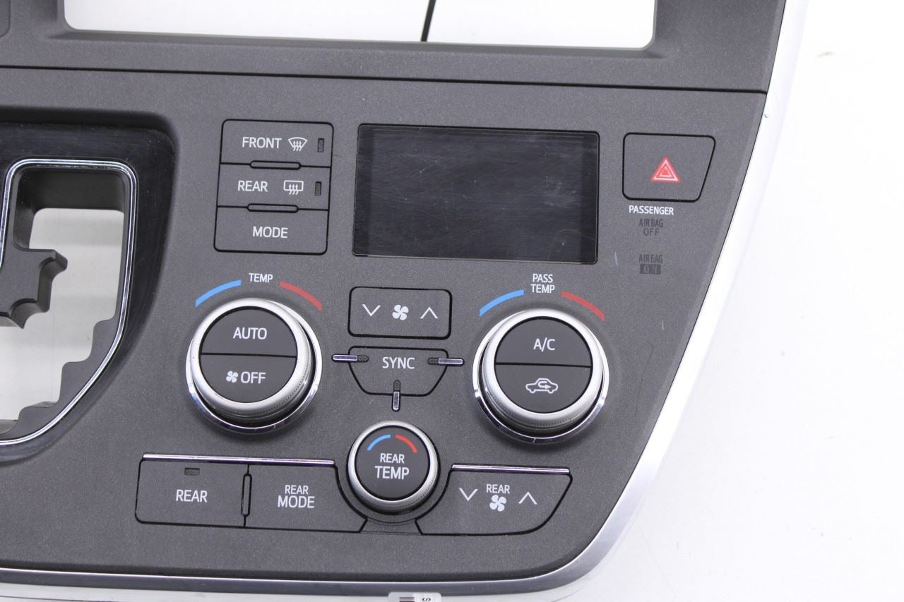 2014-2018 Toyota Sienna LE AC Heater Temperature Climate Control Panel w/ Bezel - Alshned Auto Parts