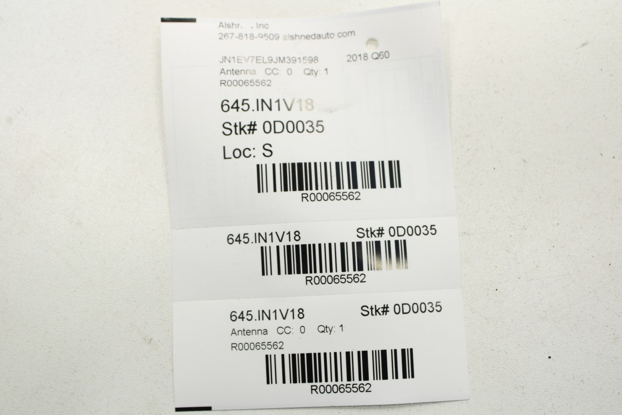17-22 Infiniti Q60 Luxe Smart Keyless Entry Antenna Module Set of 3 285E4-5CA0A - Alshned Auto Parts