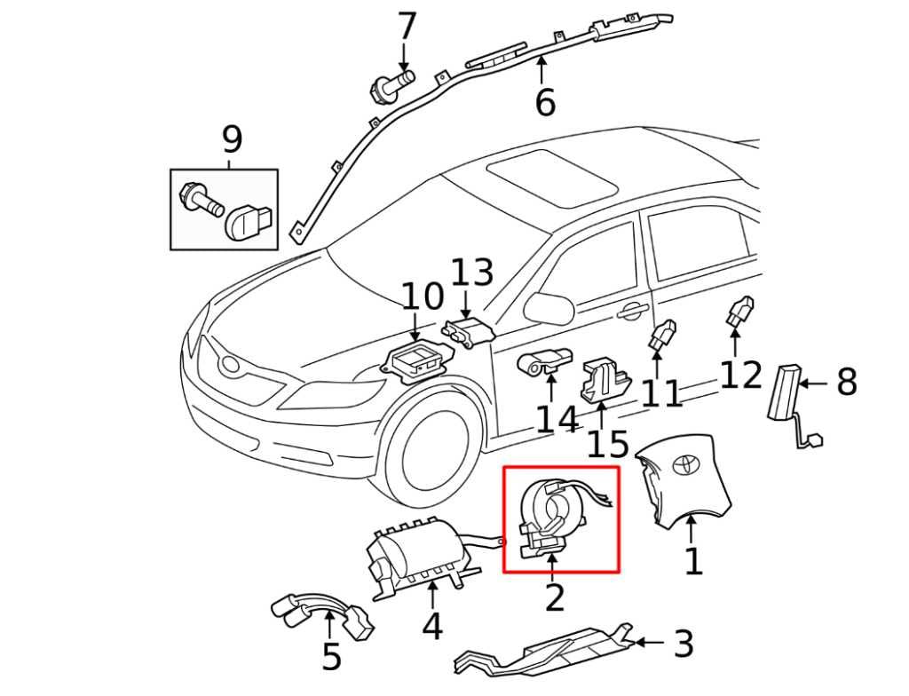 2007-2011 Toyota Camry LE 2.5L FWD Steering Wheel Clock Spring w/ Cable Harness - Alshned Auto Parts