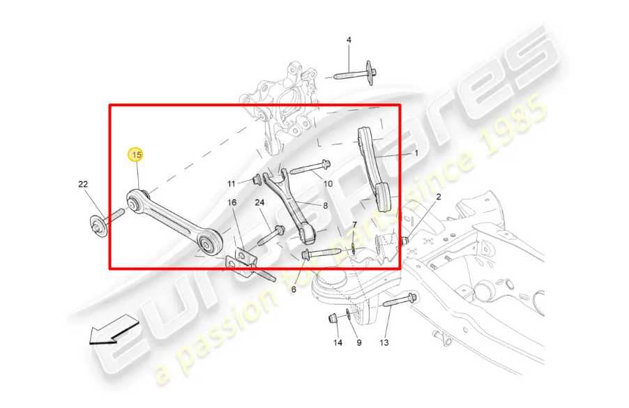 17-21 Maserati Ghibli RWD Rear Passenger RH Side Suspension Control Arm Set of 4 - Alshned Auto Parts